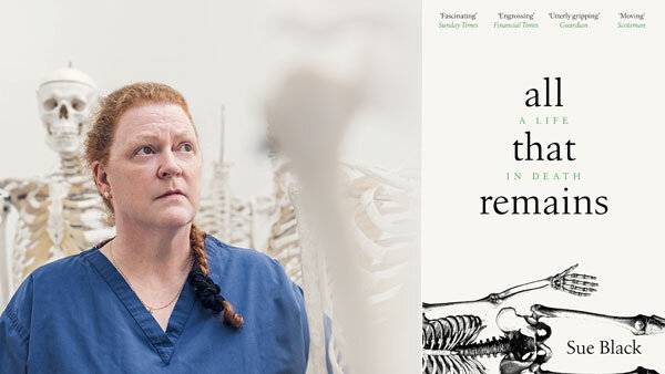 Book Club book - Sue Black and the cover of A Life in Death