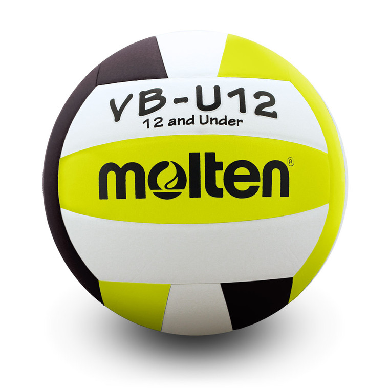 VBU12 Light Volleyball- Black/ Lime